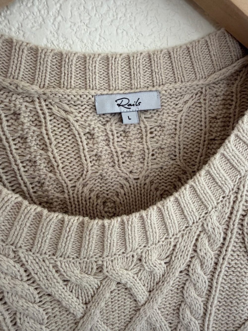 RAILS Cambria Sweater | Ecru | Size L - Picture 5 of 9